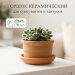 Цветочный горшок "Риф терракота" d9см, h5,5см, 0,17л (8) 3ЦРТ-4П