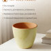 Цветочный горшок без поддона (желтый) d11см, h10см, 550мл (4) 1ЦЖ-11БП